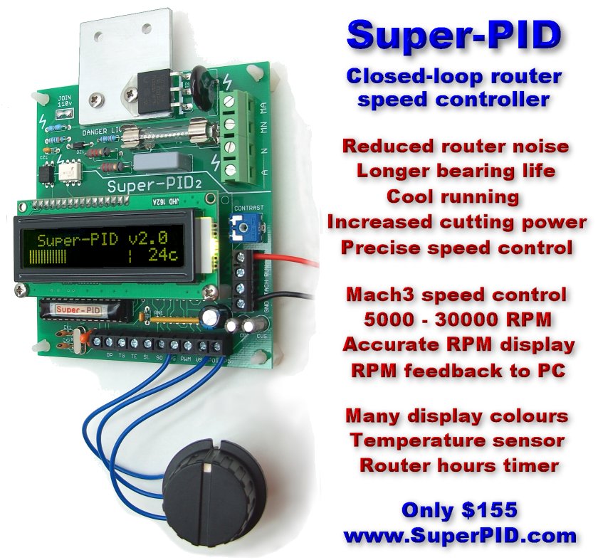 www.SuperPID.com - Super-PID Closed-loop Router Speed Controller